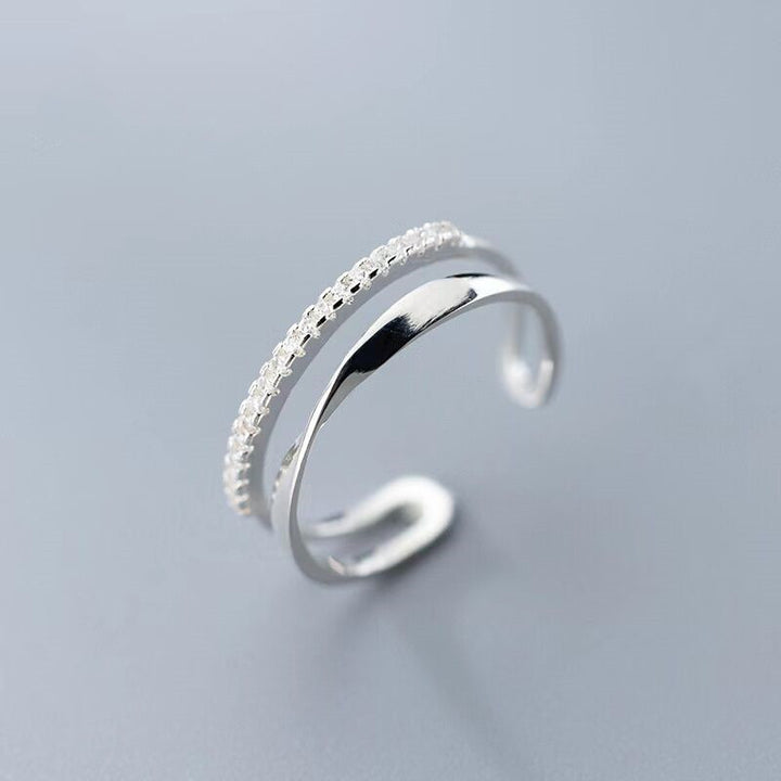 925 Sterling Silver Mobius Open Ring for Women