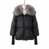 Women's faux-fur collar puffer jacket 
