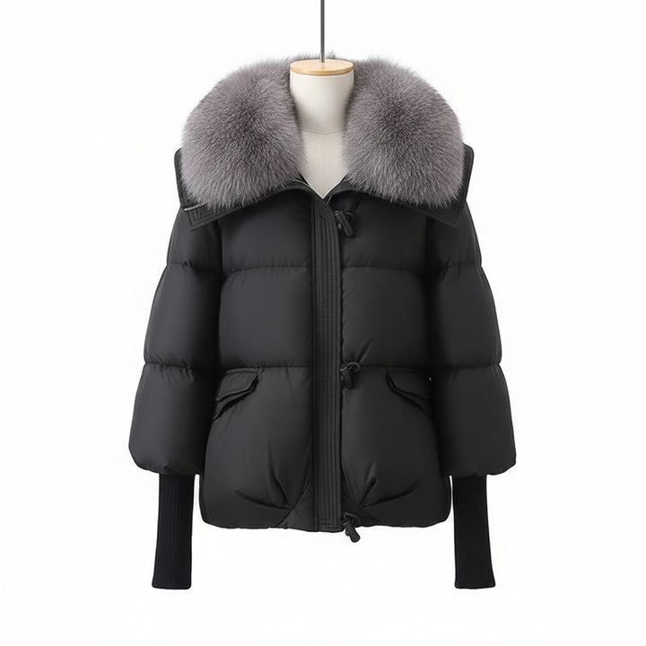 Women's faux-fur collar puffer jacket 