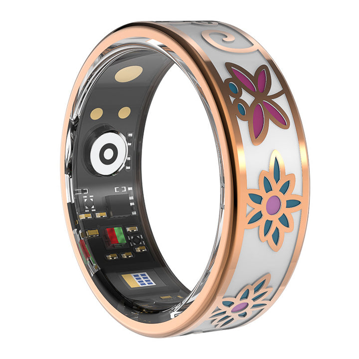 Enamel Color Smart Ring, Heart Rate & Blood Oxygen Monitoring – detail view 2