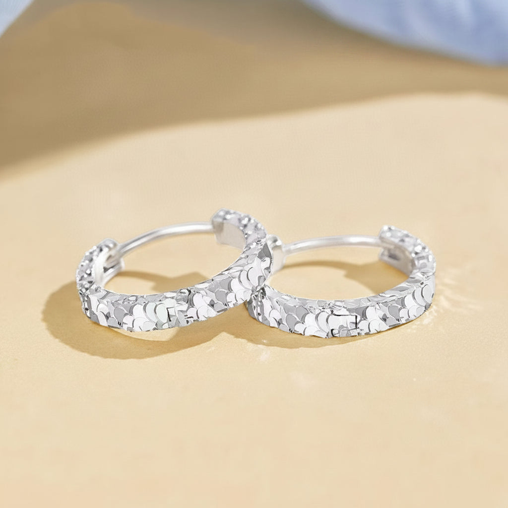 Sparkling Crystal Hoop Earrings for Women